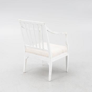 Karmstol, omkring år 1800, Sengustaviansk.