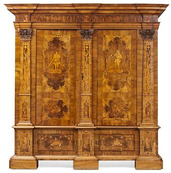 A German 18th century cupboard.