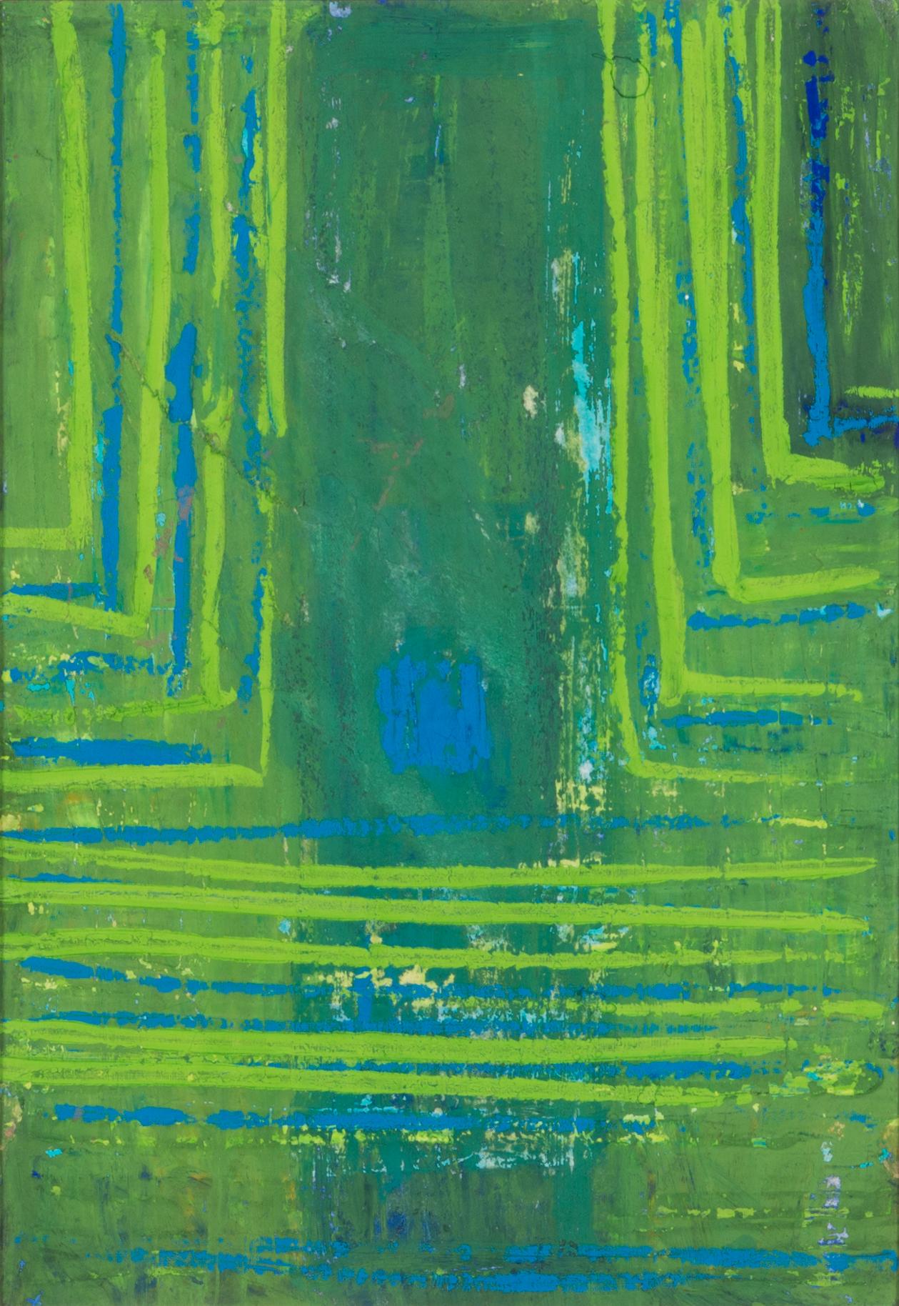 Airi Snellman-Hänninen,  alkuperäinen ryijyluonnos, sekatekniikka, leimasigneeraus.