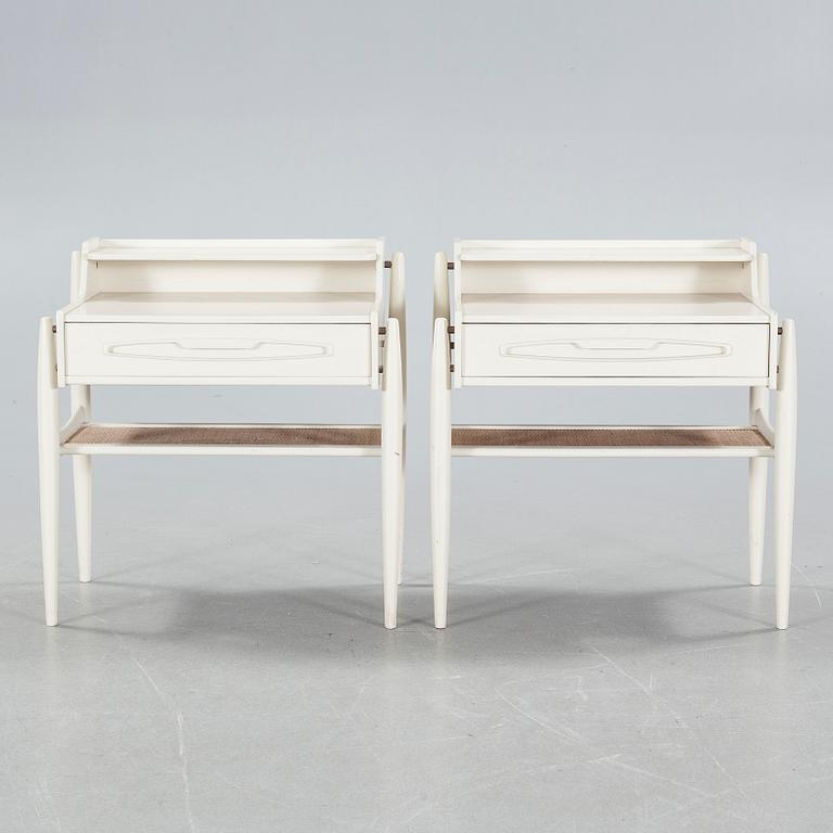A pair of bed side tables from the 1960s.