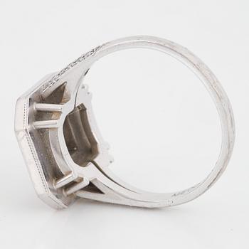 Sapphire and diamond ring.