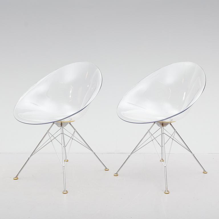 STOLAR, 1 par, "Eros", Philippe Starck för Kartell, Italien, 1900-/2000-tal.