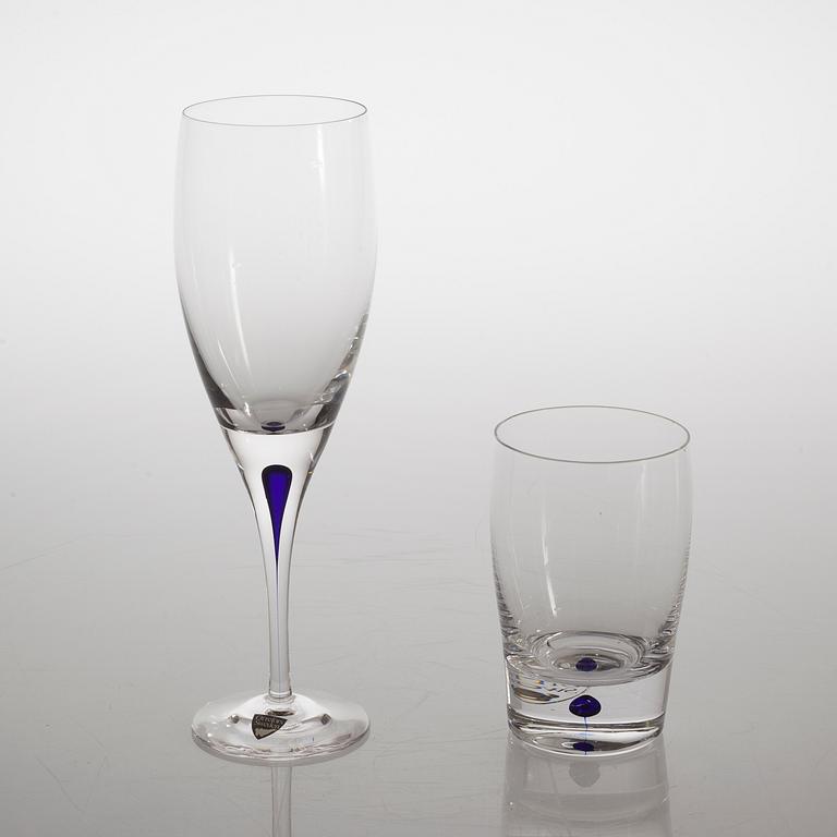 38 glasses by Erika Lagerbielke for Orrrefors, model "Intermezzo", second half of the 20th century.