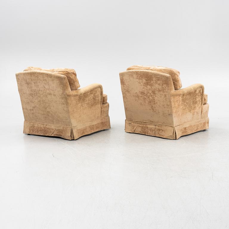 A pair of armchairs, second half of the 20th century.