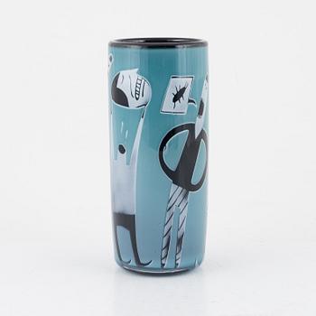 Peter Hermansson, vas, graalteknik, glasblåsare Micke Johansson, 2009.