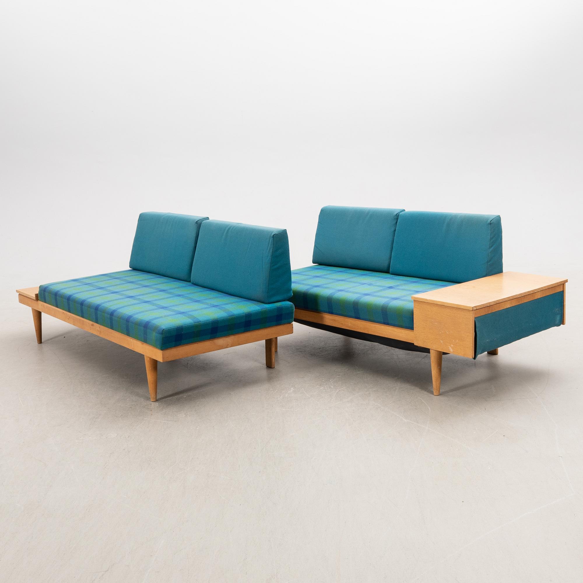 Harald Vik & Ingemar Relling, sofa group 2 dlr "Svane" from the Svane series Ekornes Norway 1960s.