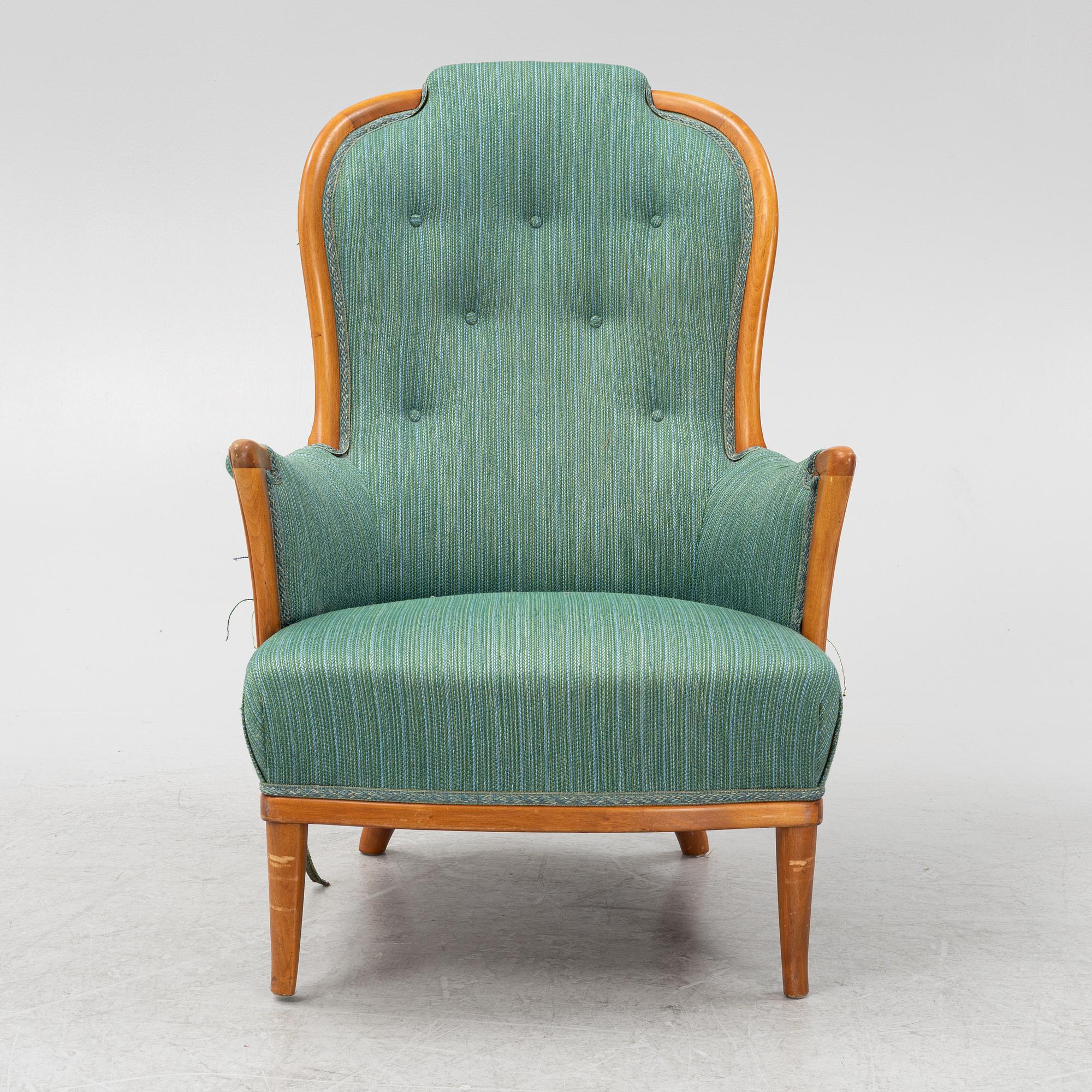 Carl Malmsten, a 'Vår fru' easy chair, Bodafors.