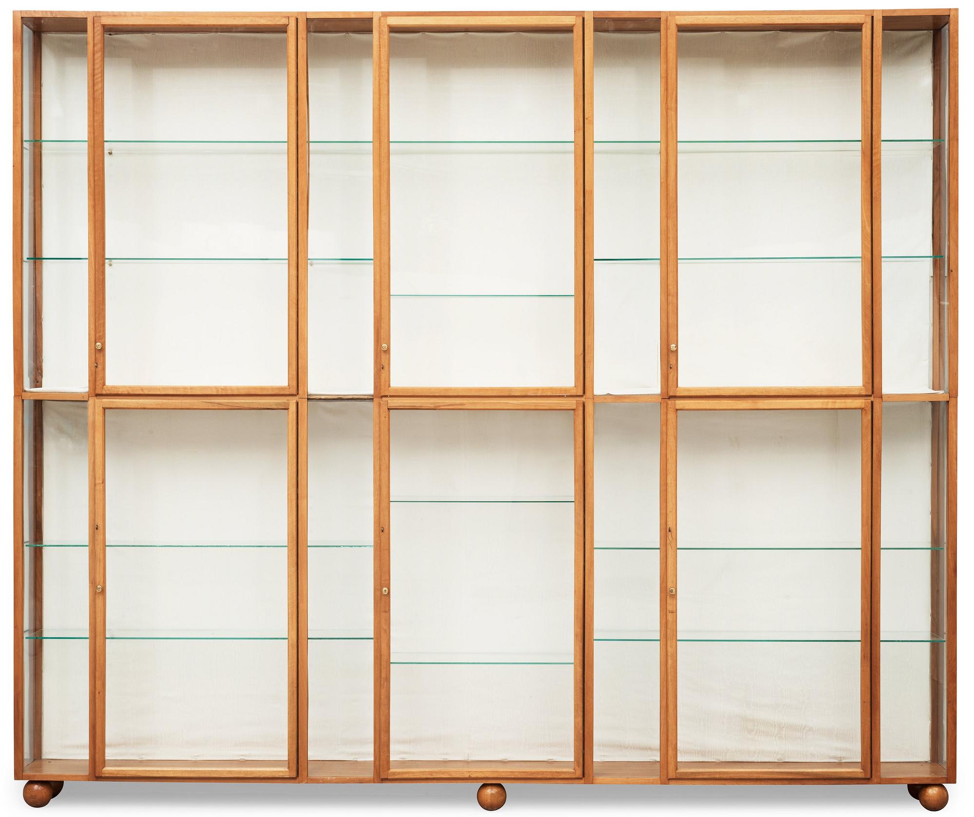 A Josef Frank mahogany showcase cabinet, a version of model 2077, by Svenskt Tenn.