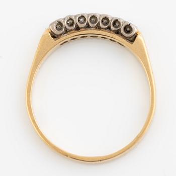 Ring, half eternity, 18K gold and brilliant-cut diamonds.