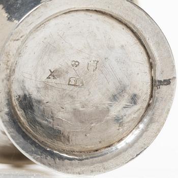 A Swedish silver beaker, mark of Simson Ryberg, Stockholm 1780.