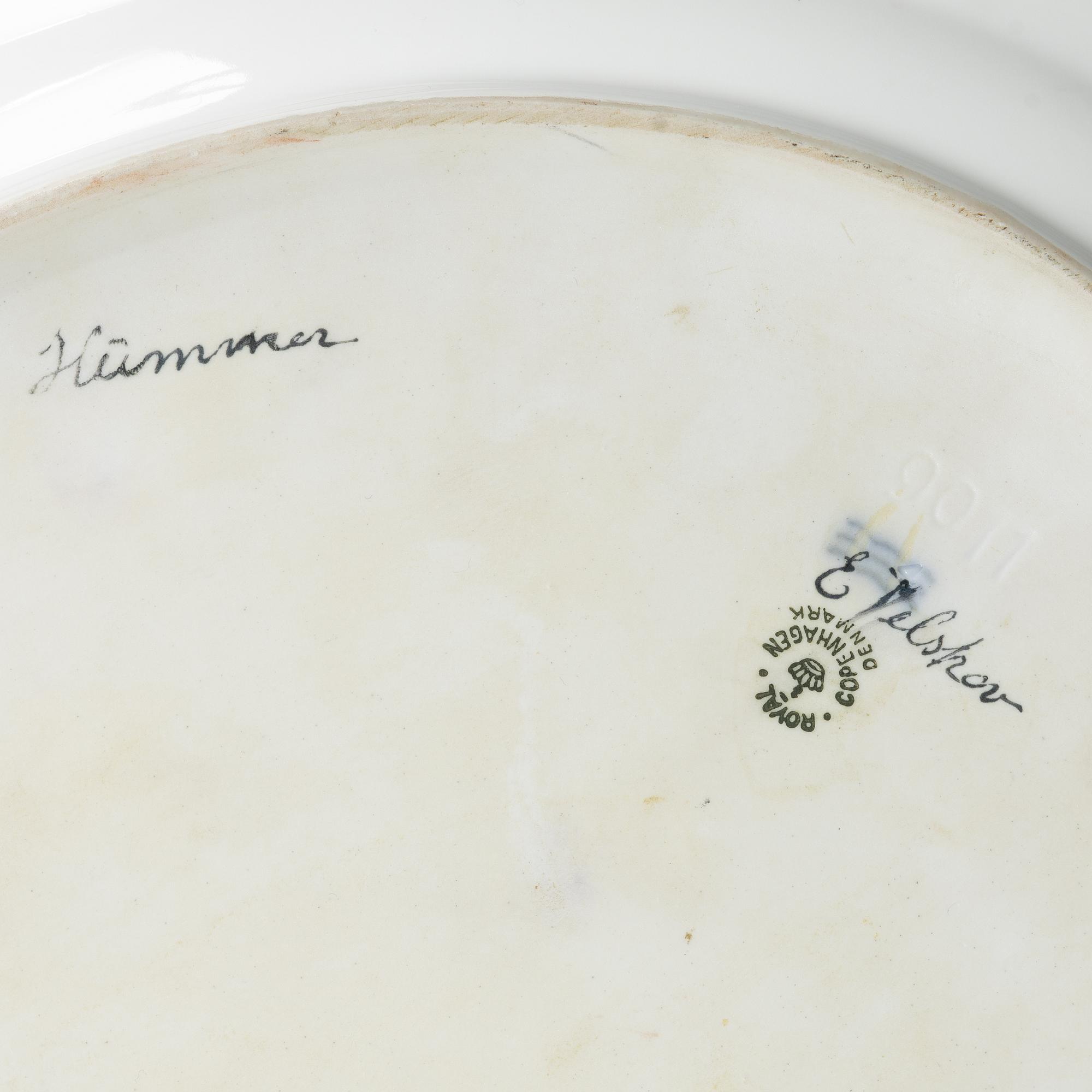 Royal Copenhagen, serveringsfat, Danmark.