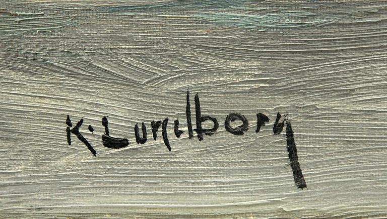 KARL LUNDBORG, olja på duk, sign.