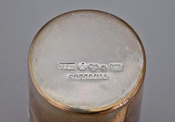VAS samt BREVKNIV, sterlingsilver, bla Karl-Erik Lindholm, Bollnäs, 1980. Tot vikt ca 263.
