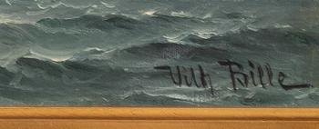 Vilhelm Victor Bille, Naval Battle (possibly the Battle of Heligoland).