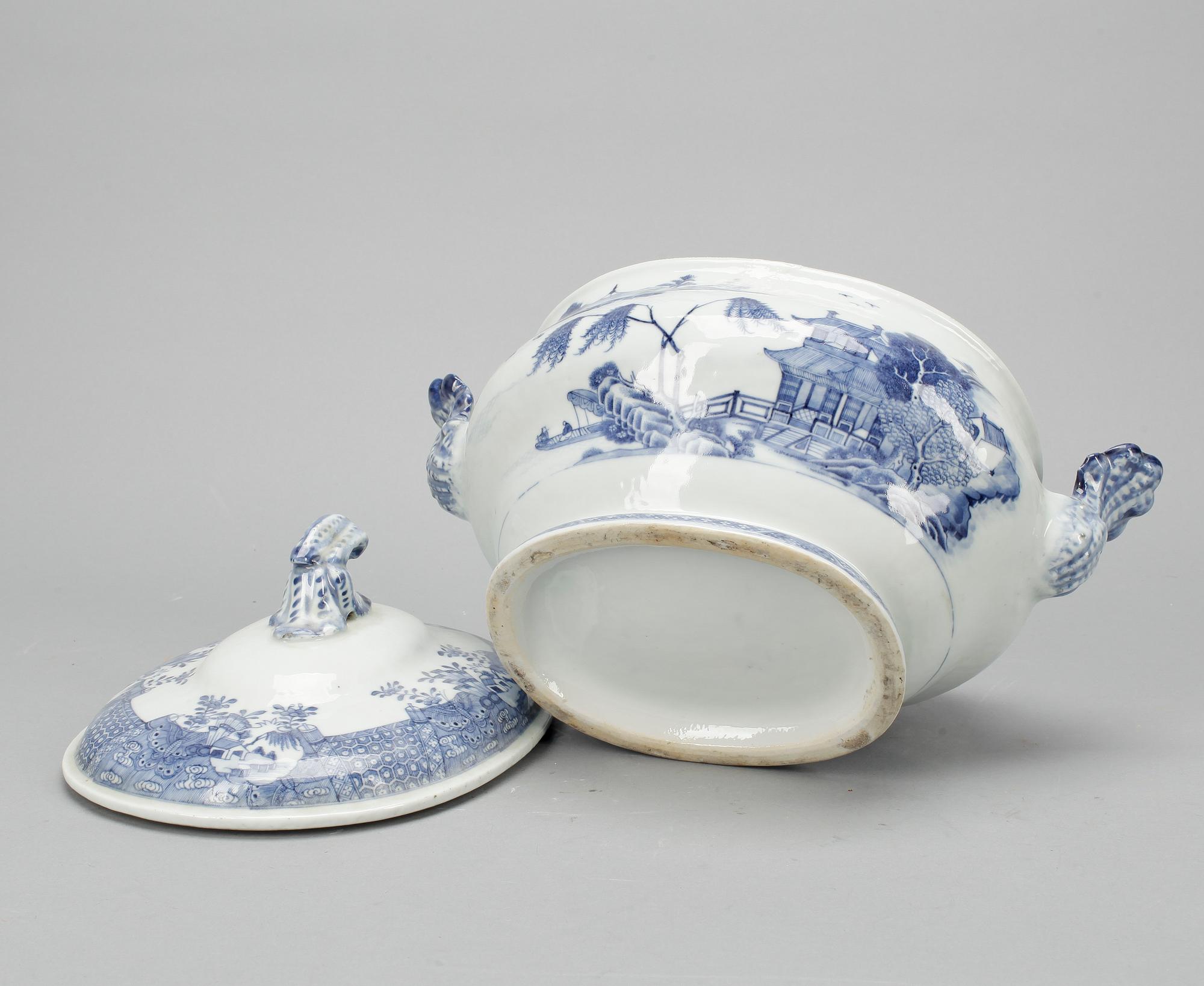 TERRIN, porslin, Kina, sen Qianlong (1736-95).