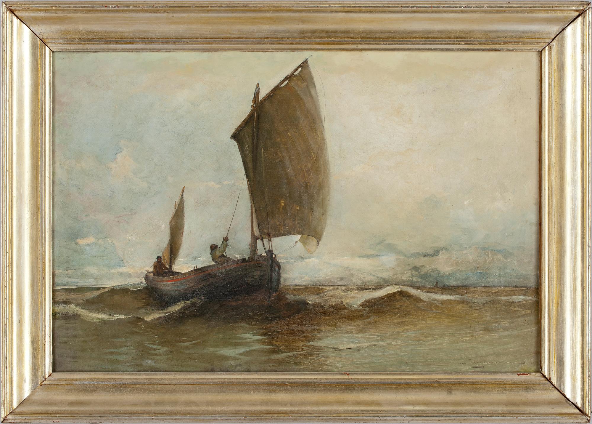 ARVID JOHANSON, olja på duk, sign.