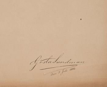 GÖSTA SUNDMAN, cromolitografi, signatur i tryck, daterad samt numrerad Pl. VI.