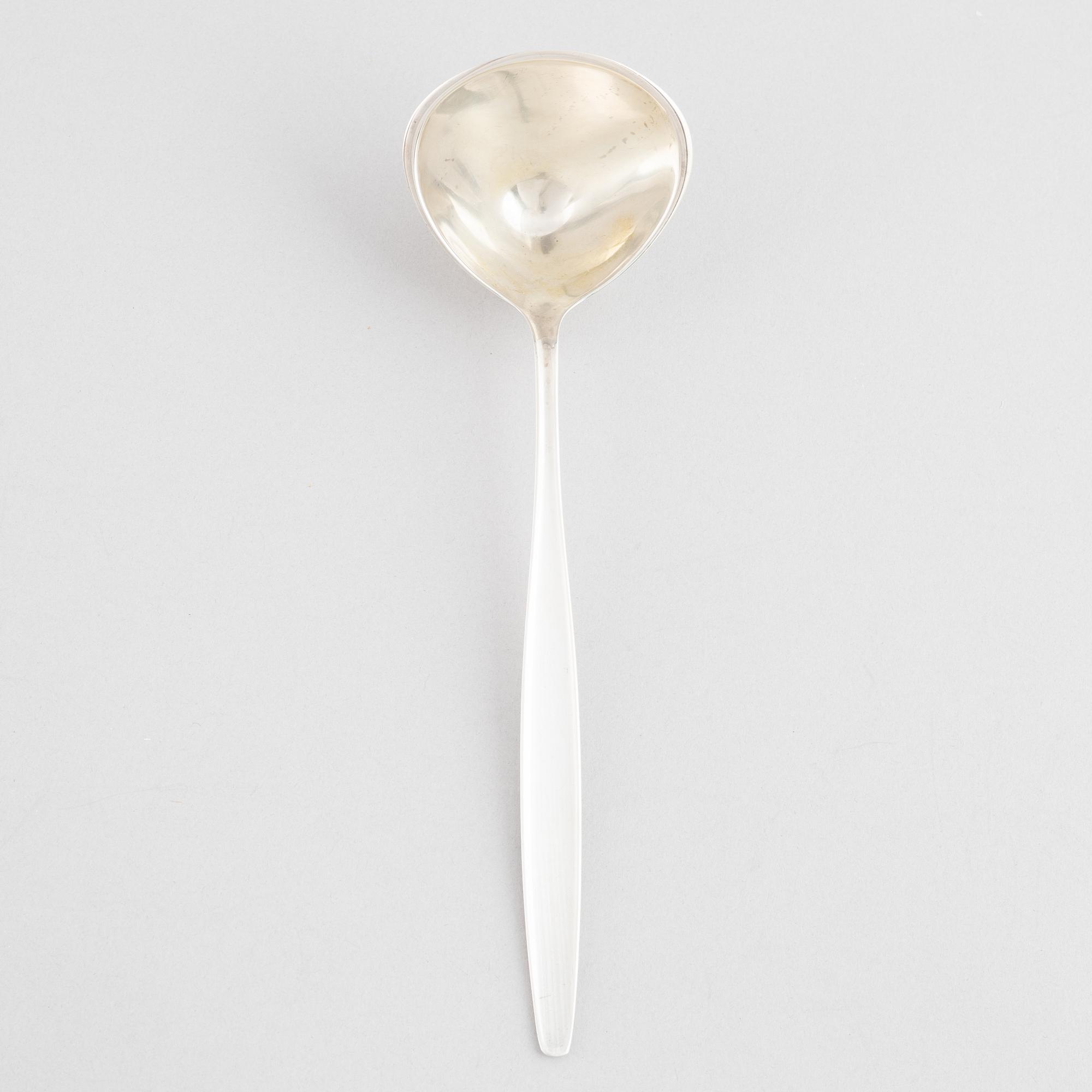 Tias Eckhoff, sauce ladle, sterling silver, model Cypress, Georg Jensen, Denmark.