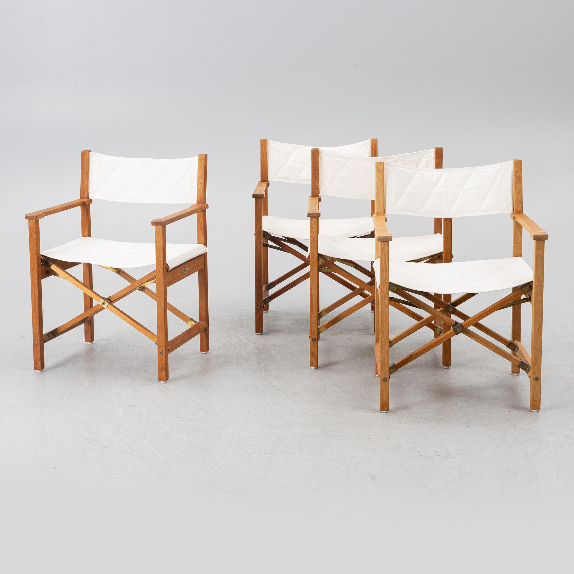 Four chairs, director's model, Kirkodan, Denmark.