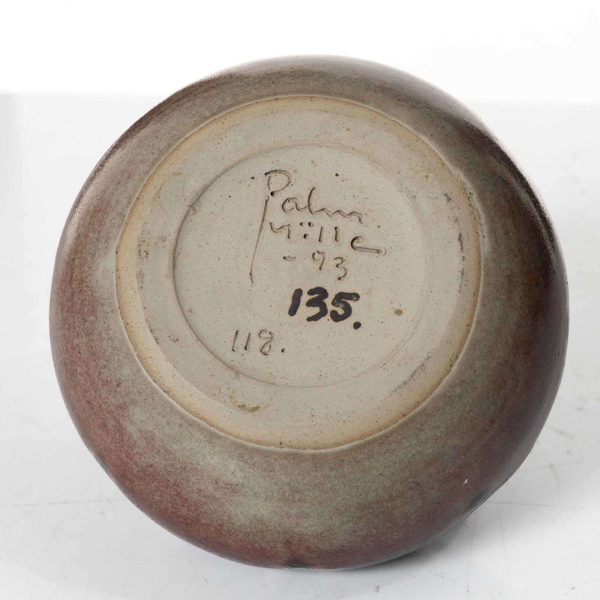 Rolf Palm, vas, stengods, Mölle 1993.