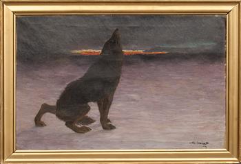 ERIK ELENIUS, oljemålning, signerad.