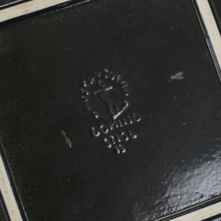 ASKFAT, stengods, "Domino", Stig Lindberg, Gustavsberg, 1900-talets andra hälft.