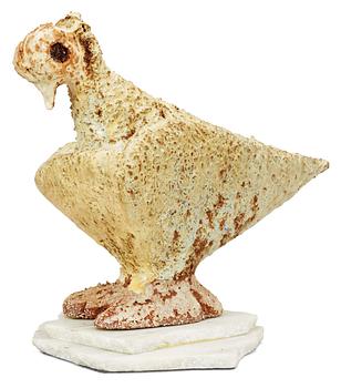 A Tyra Lundgren stoneware figure of a bird.