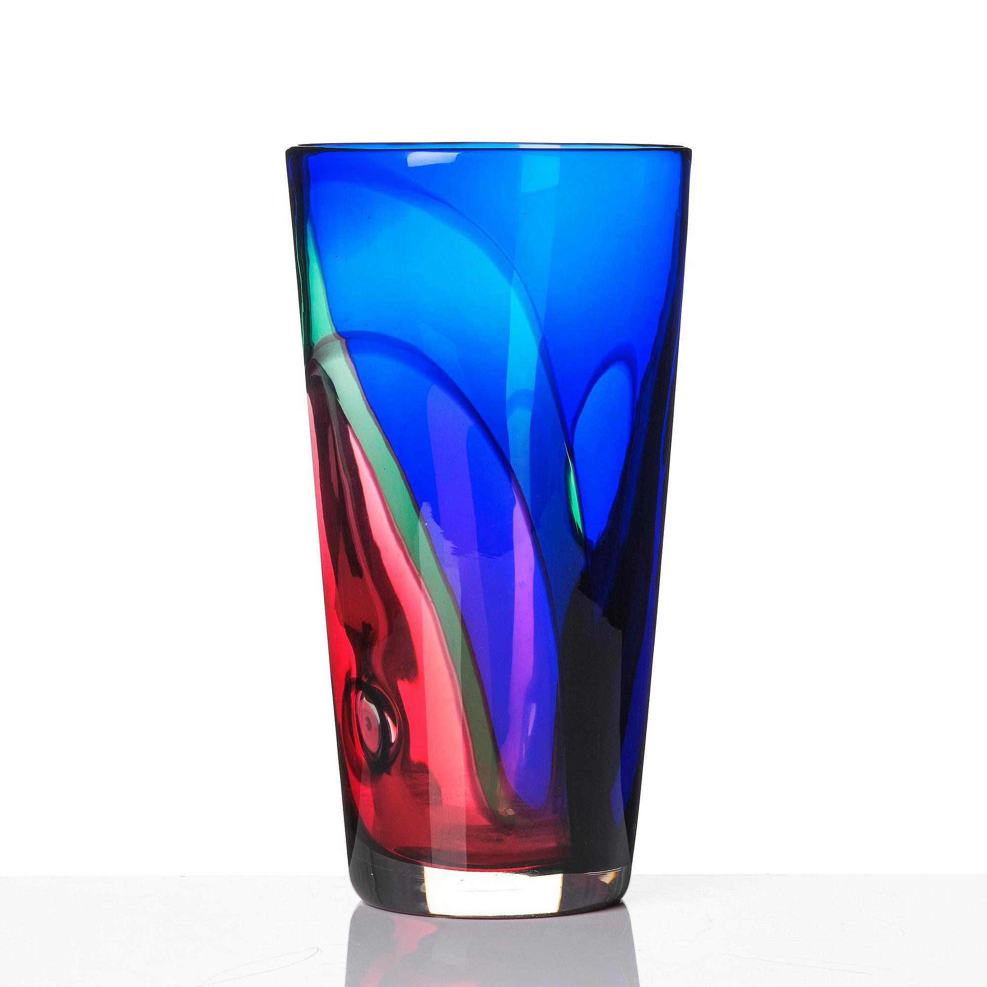 Archimede Seguso, a glass vase, Murano, Italy, 1980-90's.