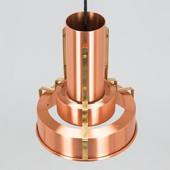 A copper pendant light for Corona group, Denmark,  second half of the 20th century.