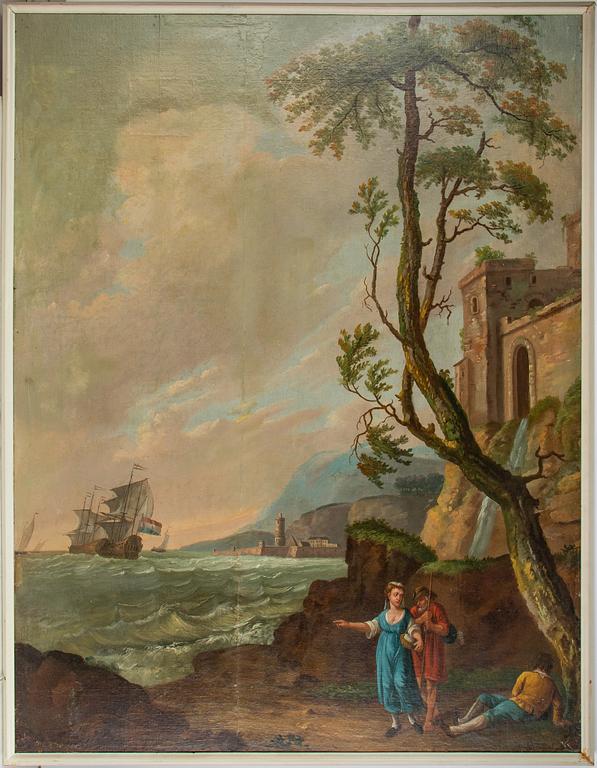 Wall painting, 5, early 19th Century, oil on canvas/panel.