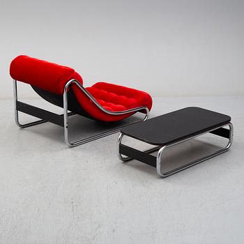 GILLIS LUNDGREN, fåtölj samt bord, "Impala", IKEA.