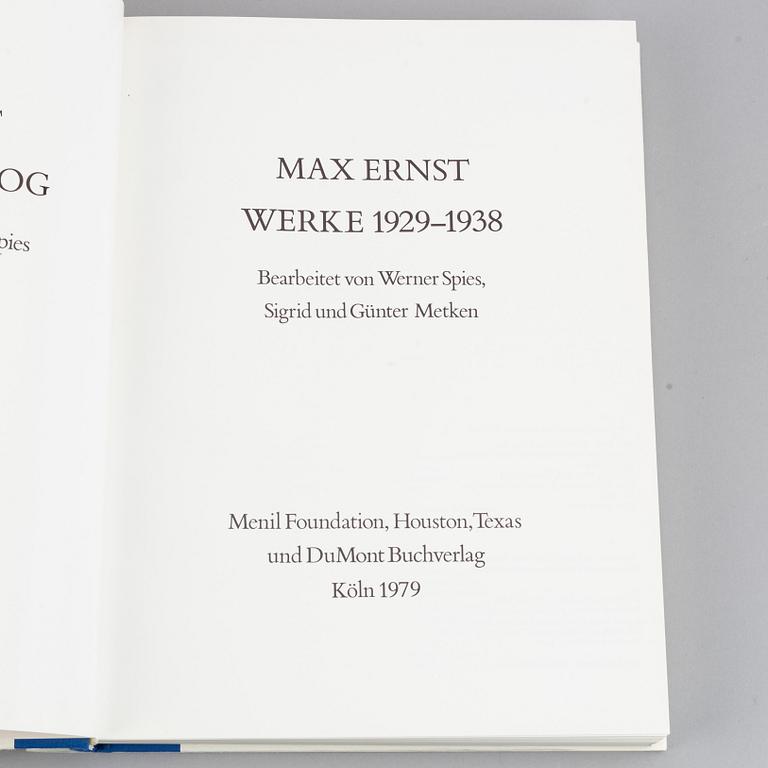 BOOKS, 3 volumes. Max Ernst/Werner Spies.