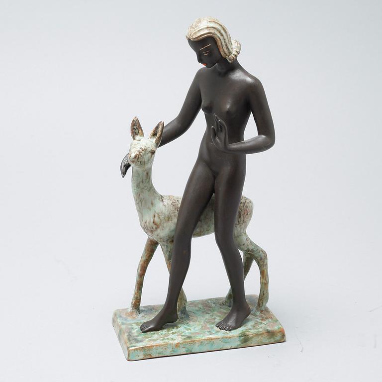 A ceramic figurine by Goldscheider, Wien, from the first half of the 20th century.
