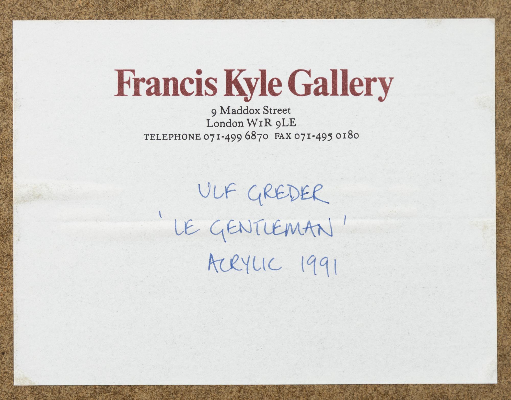 Ulf Greder, "Le Gentleman.".