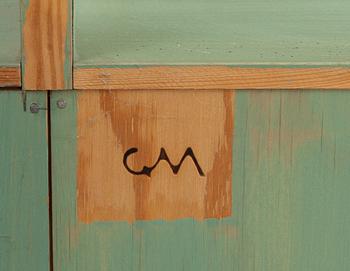 BOKHYLLA, 3 sektioner, "Guldheden", Carl Malmsten. Furu. Modellen formgiven 1945.