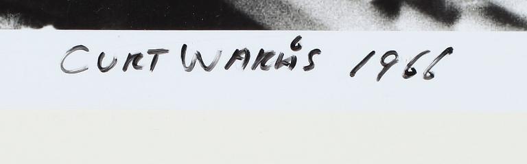 CURT WARÅS, fotografi, signerad och daterad 1966.
