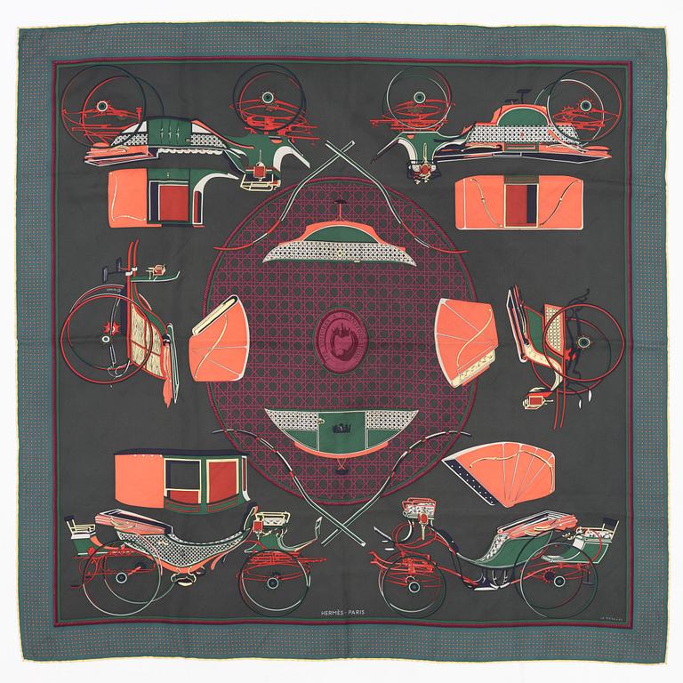 Hermès, scarf, "Les Voitures a Transformation".