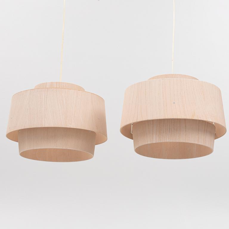 Hans-Agne Jakobsson, a pair of model 'T777' ceiling lights, Markaryd, Sweden, late 20th Century.