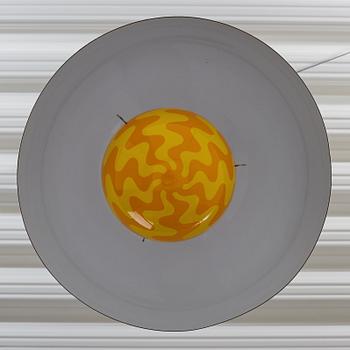 Verner Panton, an enameled metal "Flower Pot", by Louis Poulsen, Denmark 1970's.