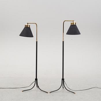 A pair of model 1848 floor lights by Josef Frank for Firma Svenskt Tenn.