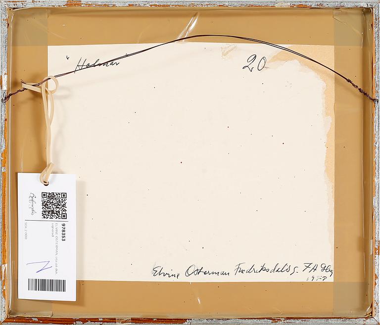 ELVINE OSTERMAN, olja på duk, signerad.