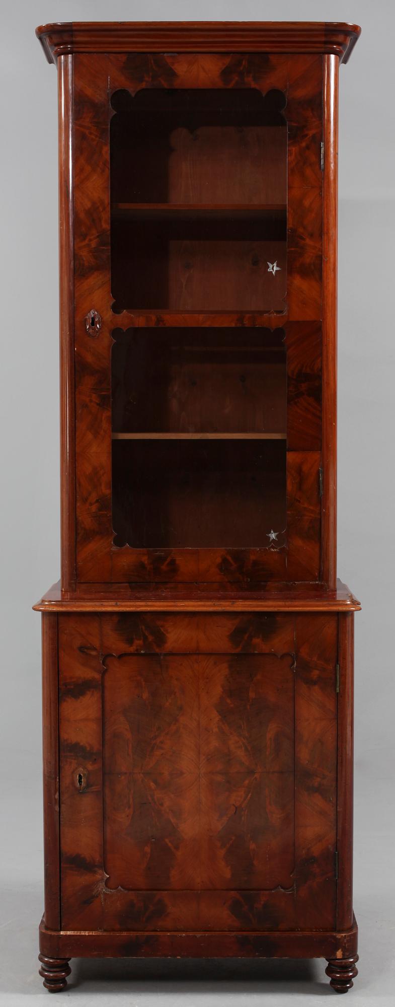 VITRINSKÅP, senempire, 1800-talets mitt/andra hälft.