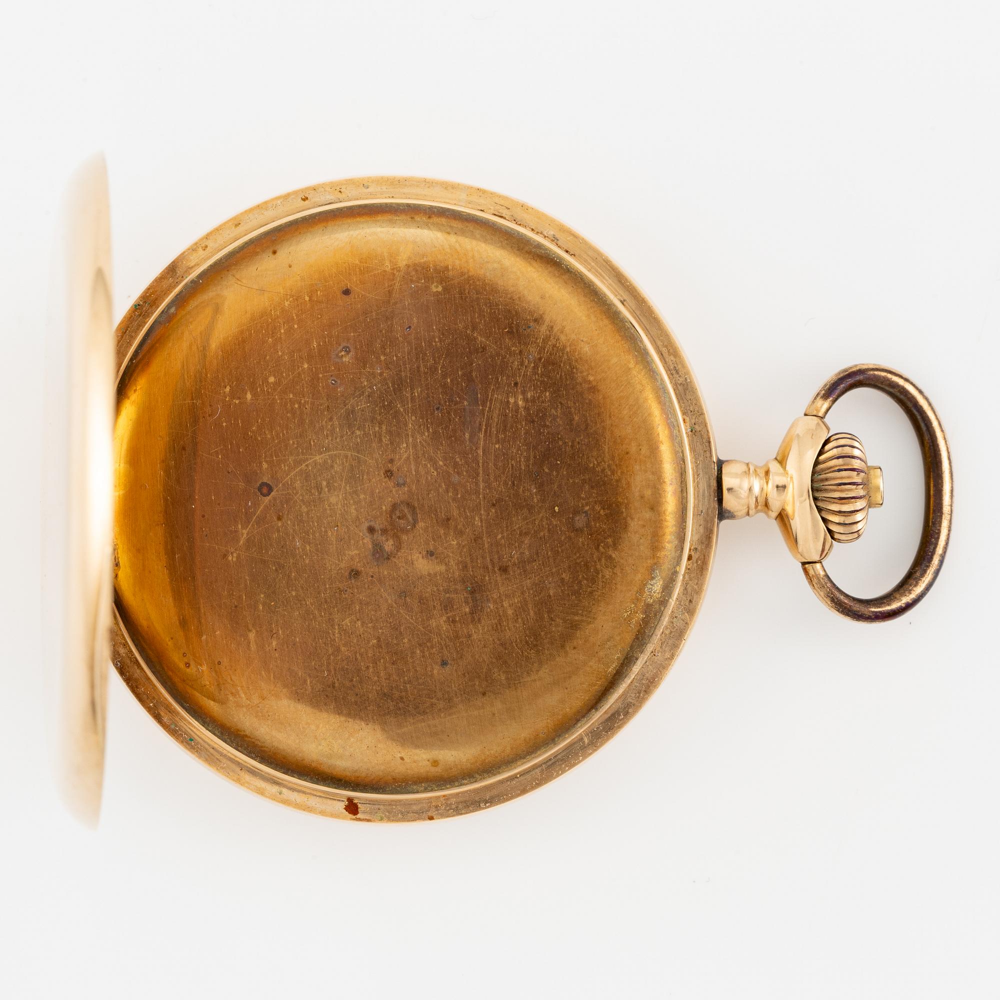 Pocket watch, hunter, 52 mm.