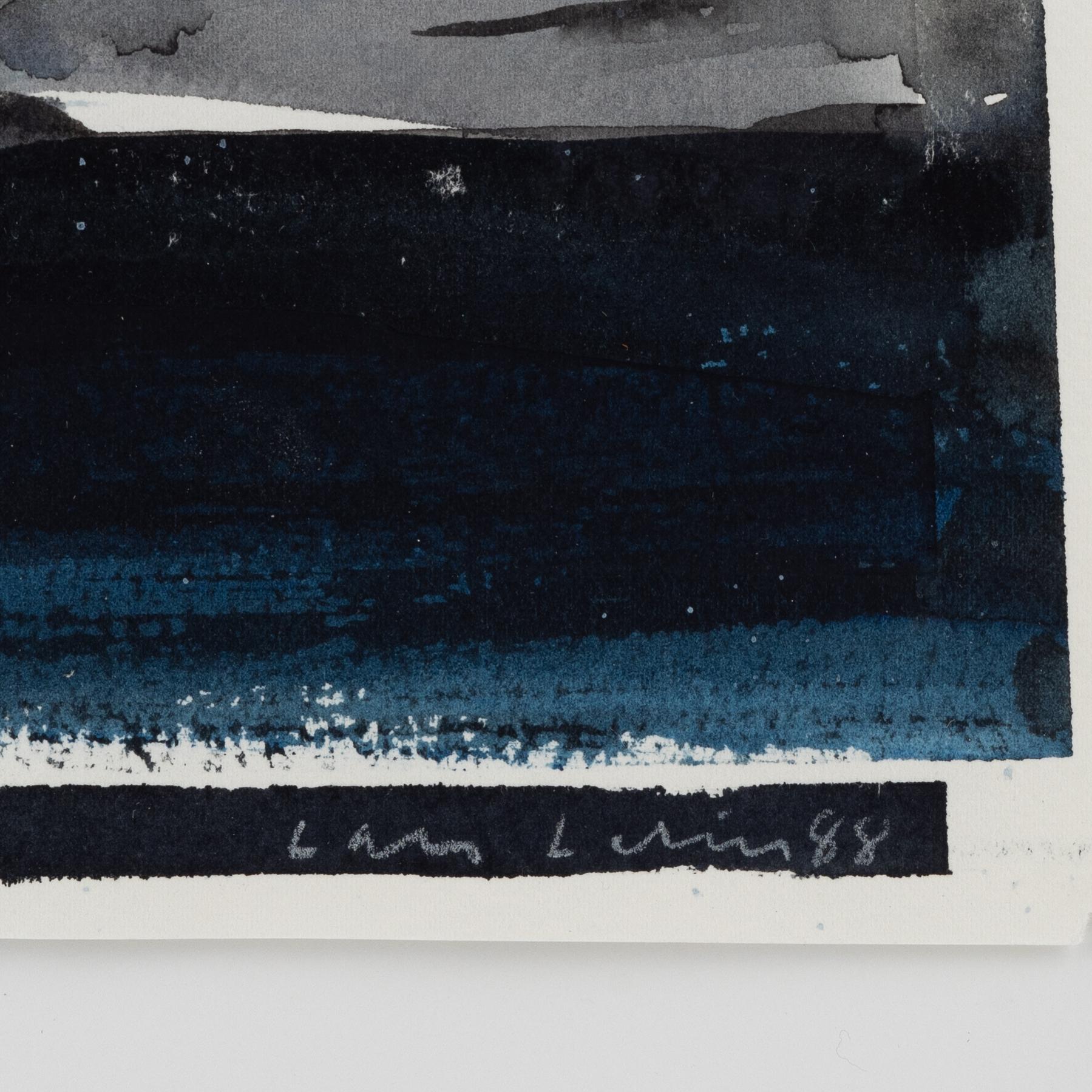 Lars Lerin, watercolour, signed Lars Lerin and dated 88.