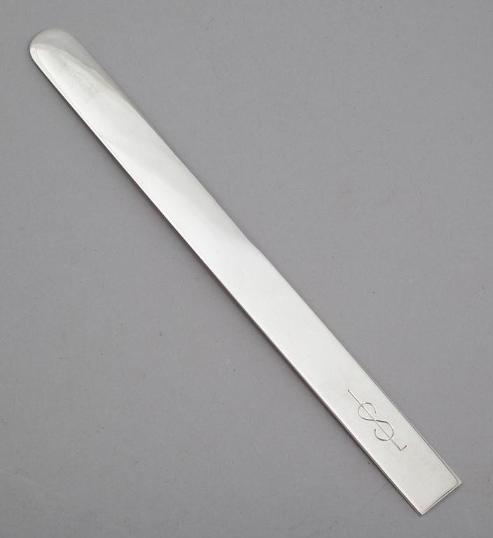 BREVKNIV, silver, Wiwen Nilsson, Lund 1965. Vikt ca 47 gram.