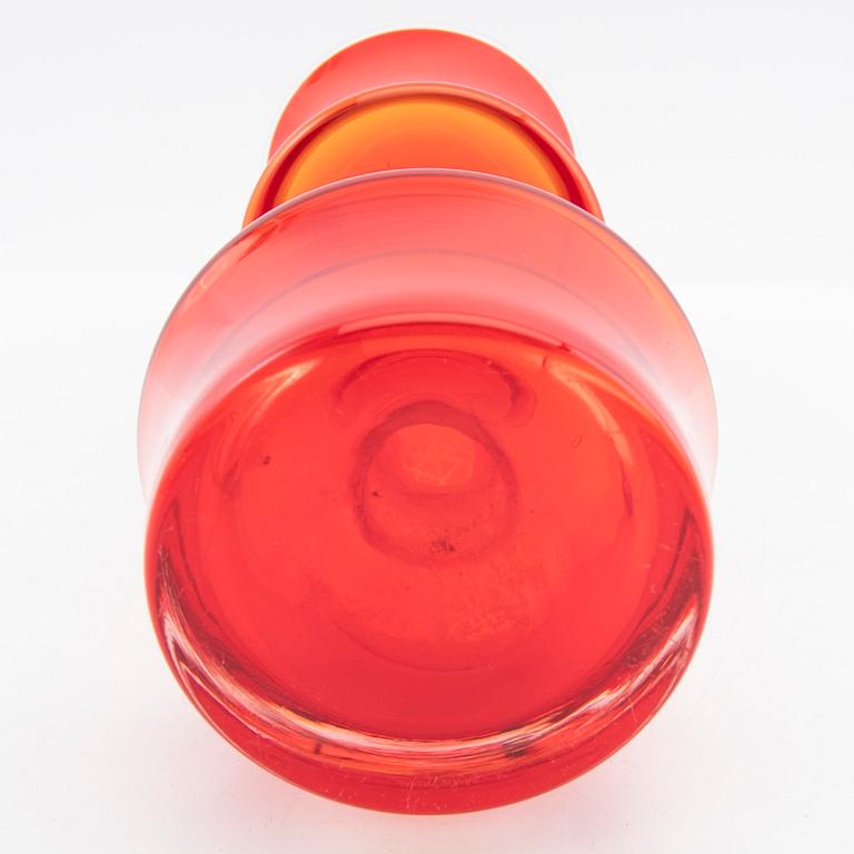 Tamara Aladin, vases, 3 pcs, glass, Riihimäen Lasi, Finland, 1960s/70s.