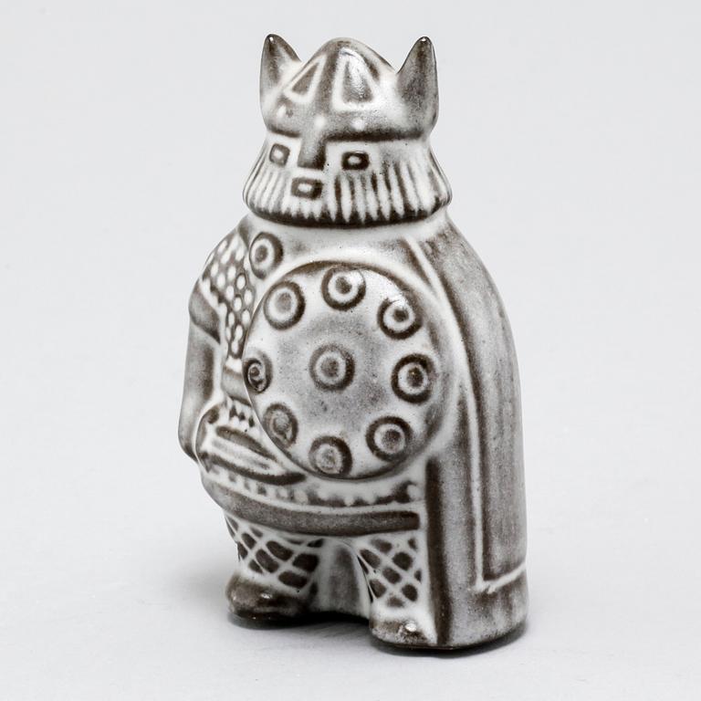 Eight stoneware figurines by Uppsala-Ekeby, from the latter half of the 20th century.
