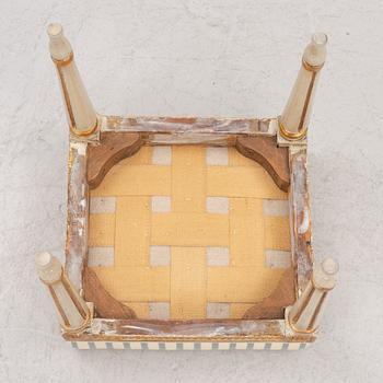 A Gustavian stool by E. Öhrmark (master in Stockholm 1777-1813).