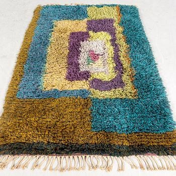 Kurt Pålsson, Ryamatta, "Diamanten" 1900-talet mitt 190x130 cm.