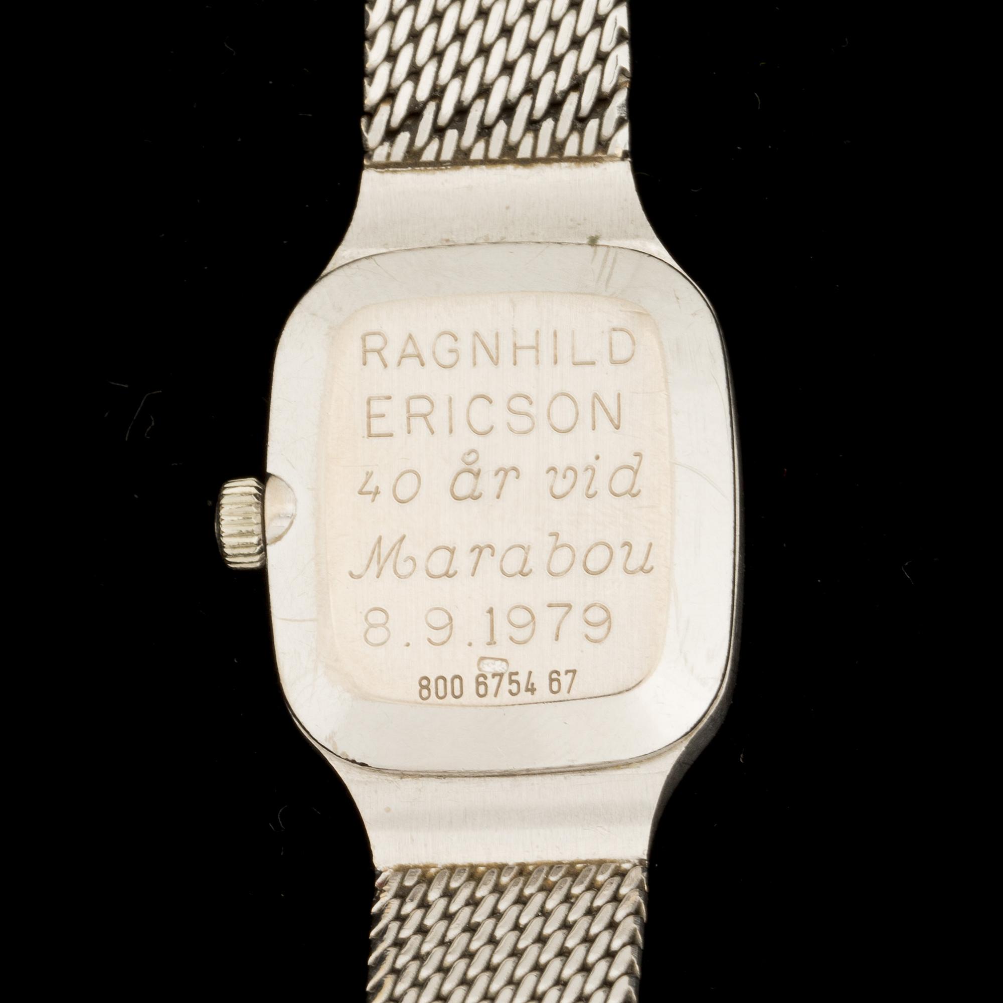ARMBANDSUR, 18k vitguld, Certina, 1970-tal. Vikt ca 30g.